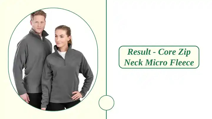Result - Core Zip Neck Micro Fleece by@Outfy