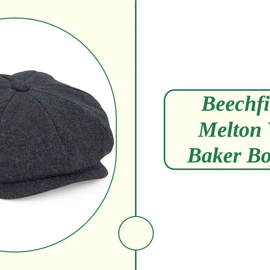Beechfield - Melton Wool Baker Boy Cap by@Outfy