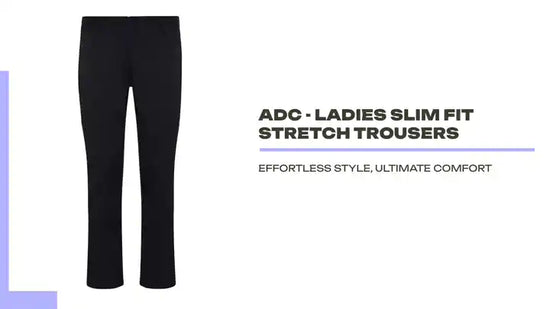ADC - Ladies Slim Fit Stretch Trousers by@Outfy