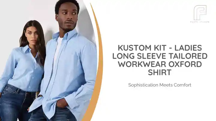 Kustom Kit - Ladies Long Sleeve Tailored Workwear Oxford Shirt by@Outfy