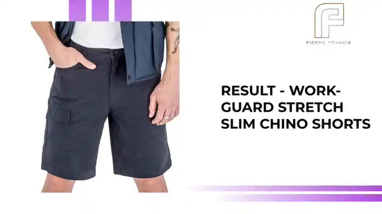 Result - Work-Guard Stretch Slim Chino Shorts by@Outfy