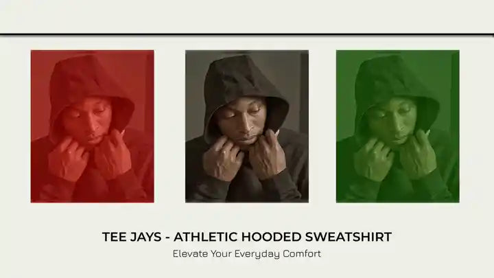 Tee Jays - Athletic Hooded Sweatshirt by@Outfy