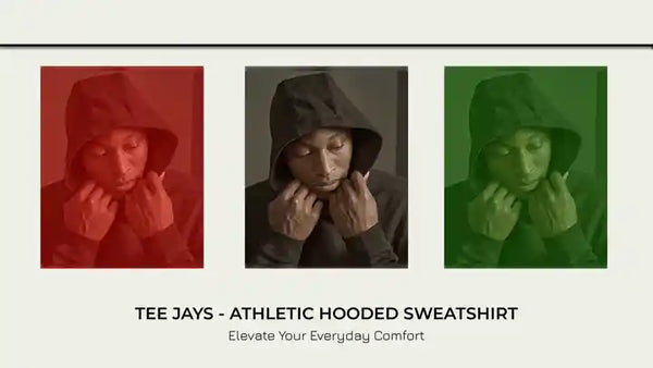 Tee Jays - Athletic Hooded Sweatshirt by@Outfy