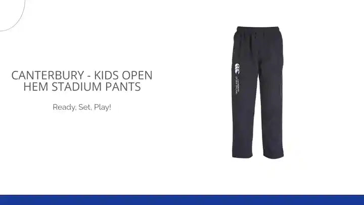 Canterbury - Kids Open Hem Stadium Pants by@Outfy