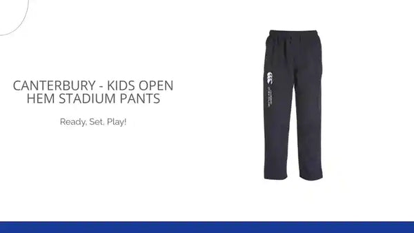 Canterbury - Kids Open Hem Stadium Pants by@Outfy