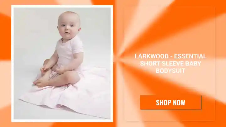 Larkwood - Essential Short Sleeve Baby Bodysuit by@Outfy