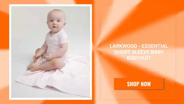 Larkwood - Essential Short Sleeve Baby Bodysuit by@Outfy