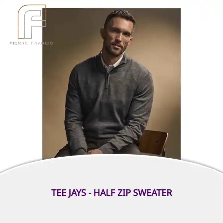 Tee Jays - Half Zip Sweater by@Outfy