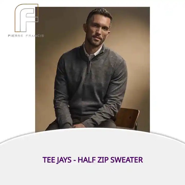 Tee Jays - Half Zip Sweater by@Outfy