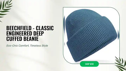 Beechfield - Classic Engineered Deep Cuffed Beanie by@Outfy