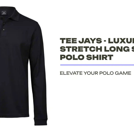 Tee Jays - Luxury Stretch Long Sleeve Polo Shirt by@Outfy