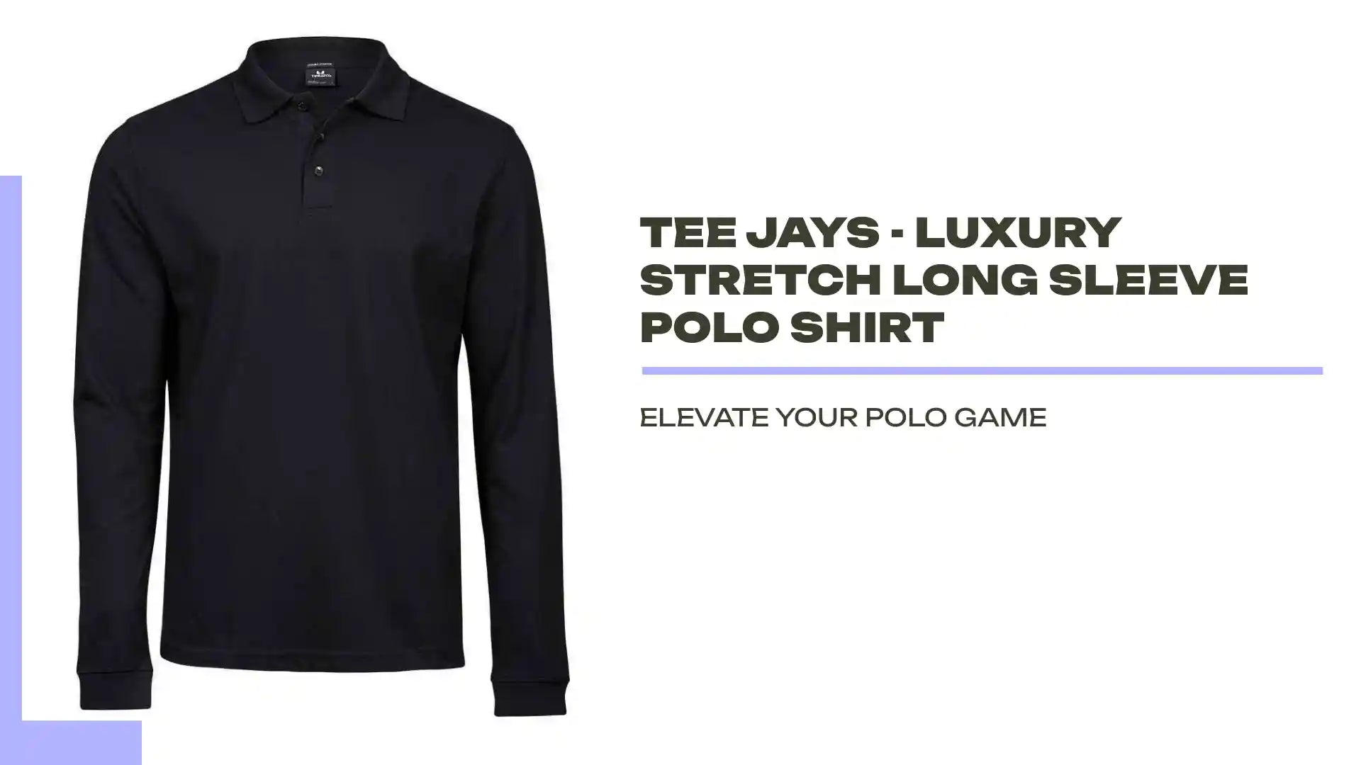 Tee Jays - Luxury Stretch Long Sleeve Polo Shirt by@Outfy