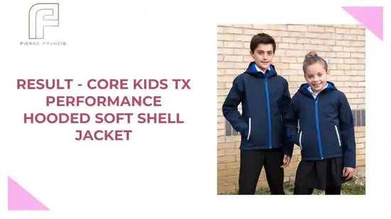 Result - Core Kids TX Performance Hooded Soft Shell Jacket by@Outfy