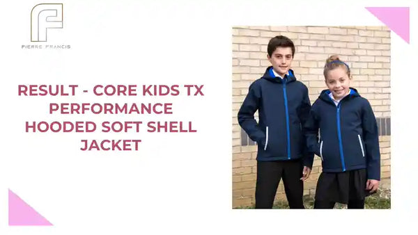 Result - Core Kids TX Performance Hooded Soft Shell Jacket by@Outfy
