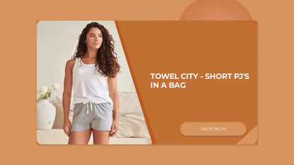 Towel City - Short PJ's in a Bag by@Outfy