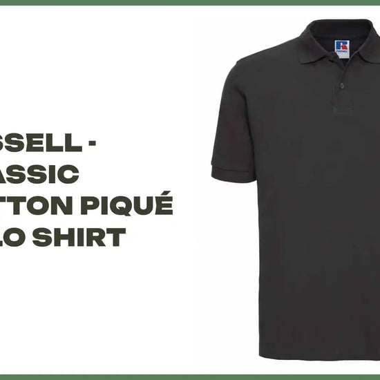 Russell - Classic Cotton Piqu&eacute; Polo Shirt by@Outfy
