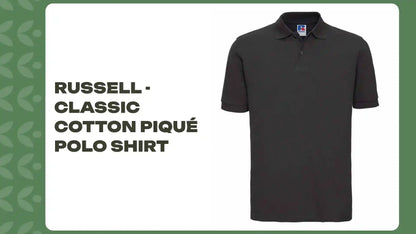 Russell - Classic Cotton Piqu&eacute; Polo Shirt by@Outfy