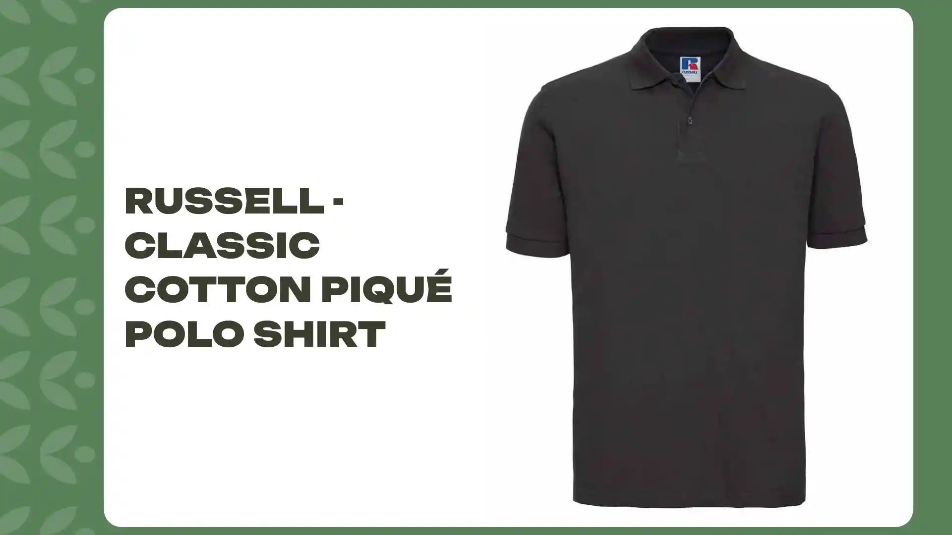 Russell - Classic Cotton Piqu&eacute; Polo Shirt by@Outfy