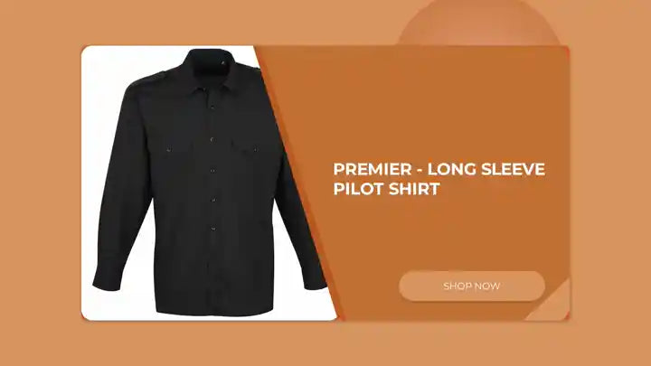 Premier - Long Sleeve Pilot Shirt by@Outfy