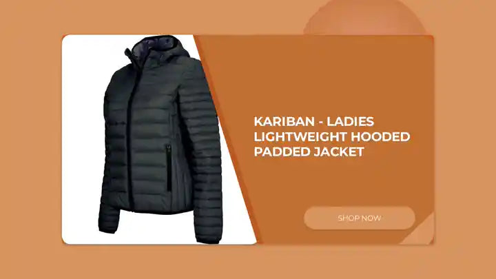 Kariban - Ladies Lightweight Hooded Padded Jacket by@Outfy