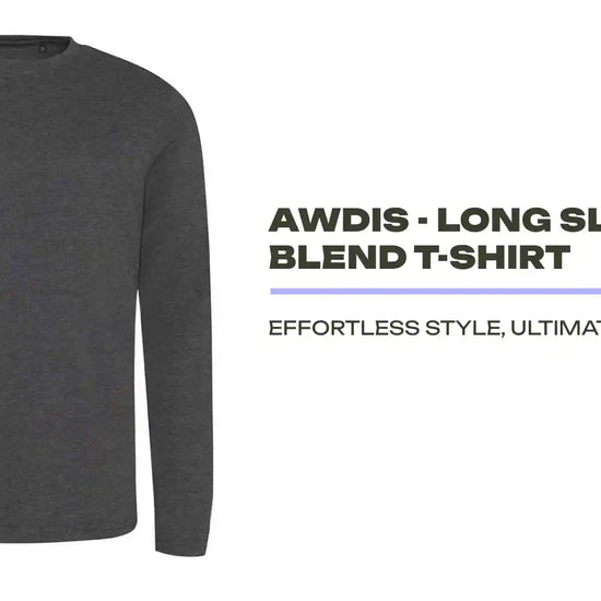 AWDis - Long Sleeve Tri-Blend T-Shirt by@Outfy