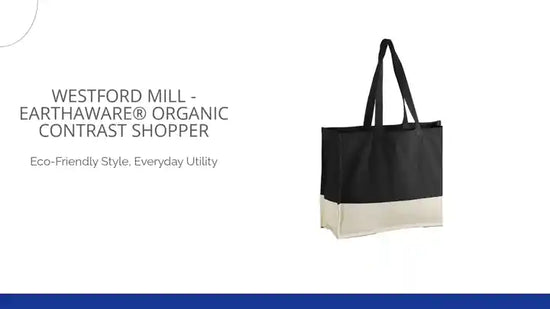 Westford Mill - EarthAware&reg; Organic Contrast Shopper by@Outfy