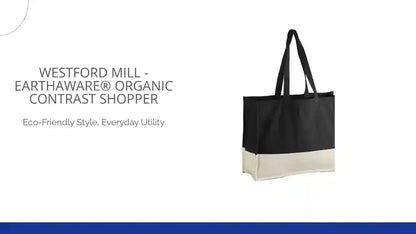 Westford Mill - EarthAware&reg; Organic Contrast Shopper by@Outfy