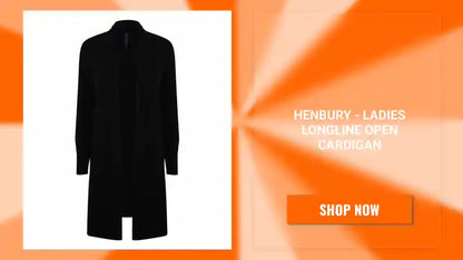 Henbury - Ladies Longline Open Cardigan by@Outfy