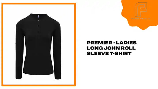 Premier - Ladies Long John Roll Sleeve T-Shirt by@Outfy