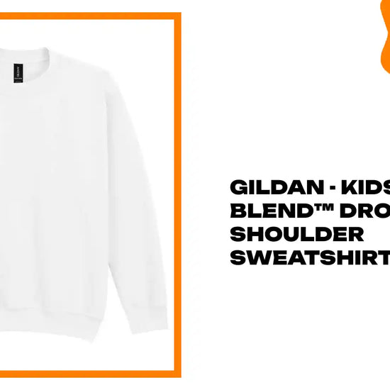 Gildan - Kids Heavy Blend&trade; Drop Shoulder Sweatshirt by@Outfy