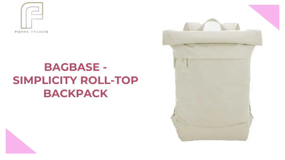 BagBase - Simplicity Roll-Top Backpack by@Outfy
