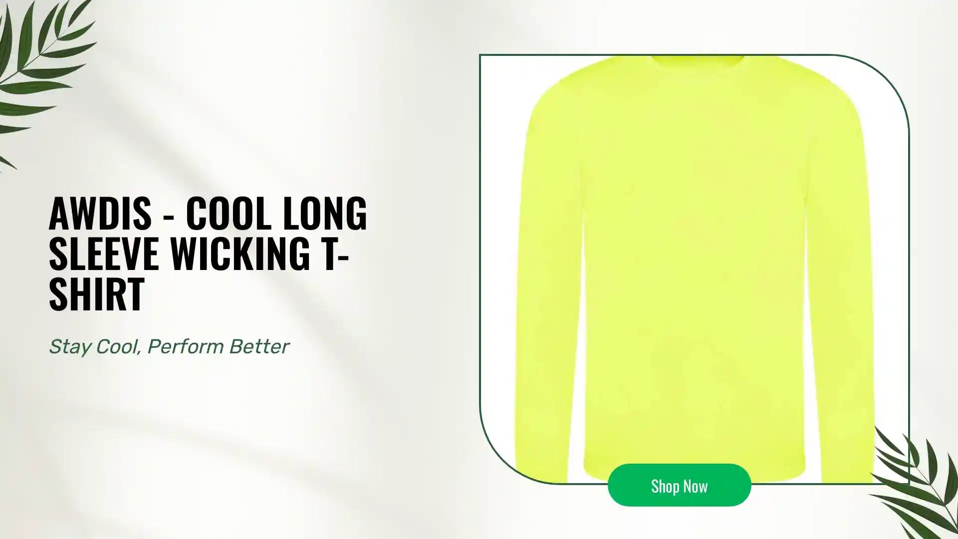 AWDis - Cool Long Sleeve Wicking T-Shirt - JC002 EYL S