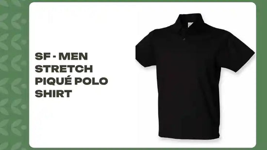 SF - Men Stretch Piqu&eacute; Polo Shirt by@Outfy