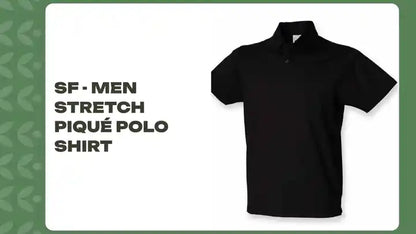 SF - Men Stretch Piqu&eacute; Polo Shirt by@Outfy