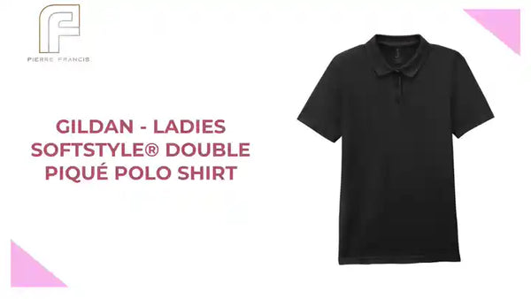 Gildan - Ladies SoftStyle&reg; Double Piqu&eacute; Polo Shirt by@Outfy