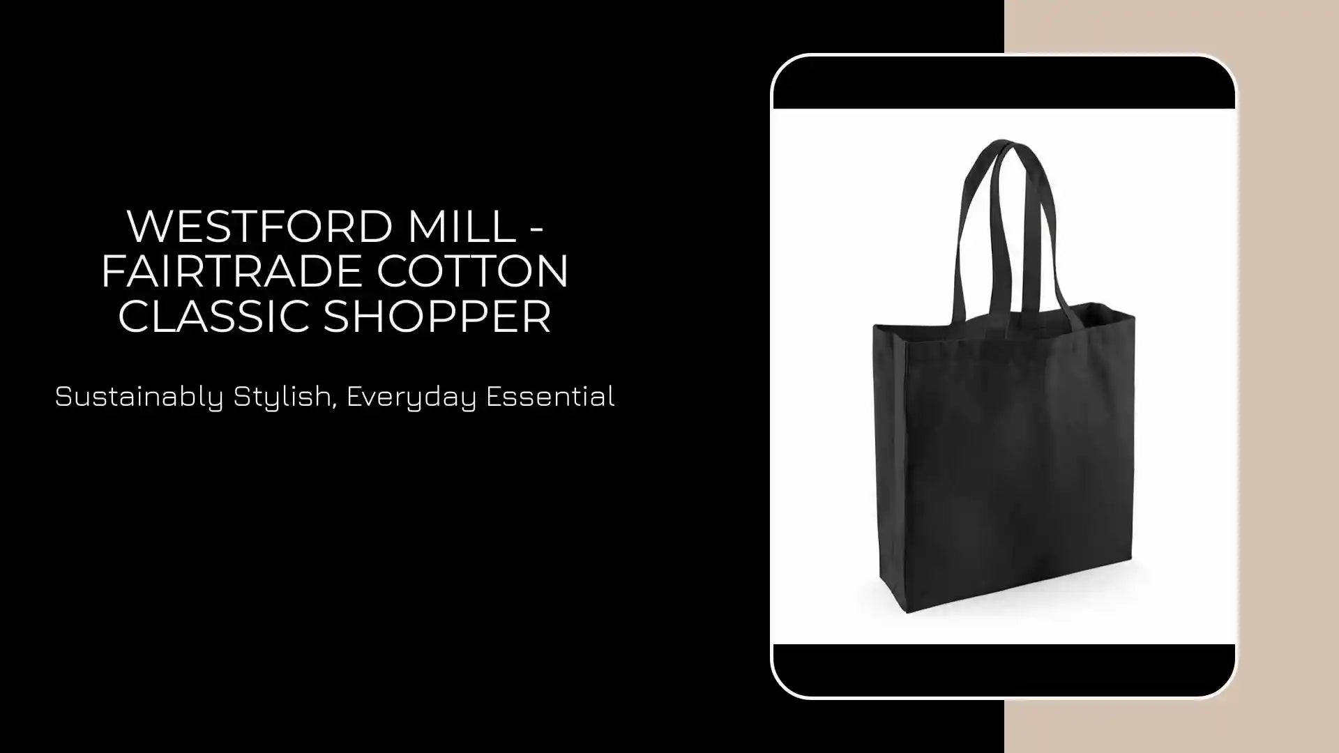 Westford Mill - Fairtrade Cotton Classic Shopper by@Outfy