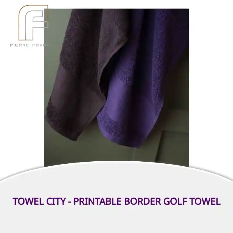Towel City - Printable Border Golf Towel by@Outfy