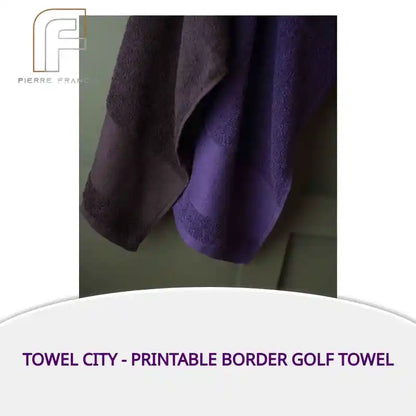 Towel City - Printable Border Golf Towel by@Outfy