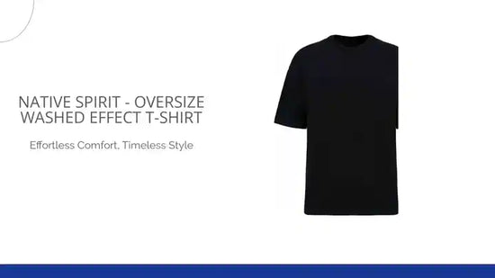 Native Spirit - Oversize Washed Effect T-Shirt by@Outfy