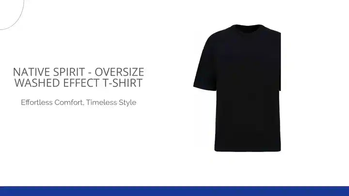 Native Spirit - Oversize Washed Effect T-Shirt by@Outfy