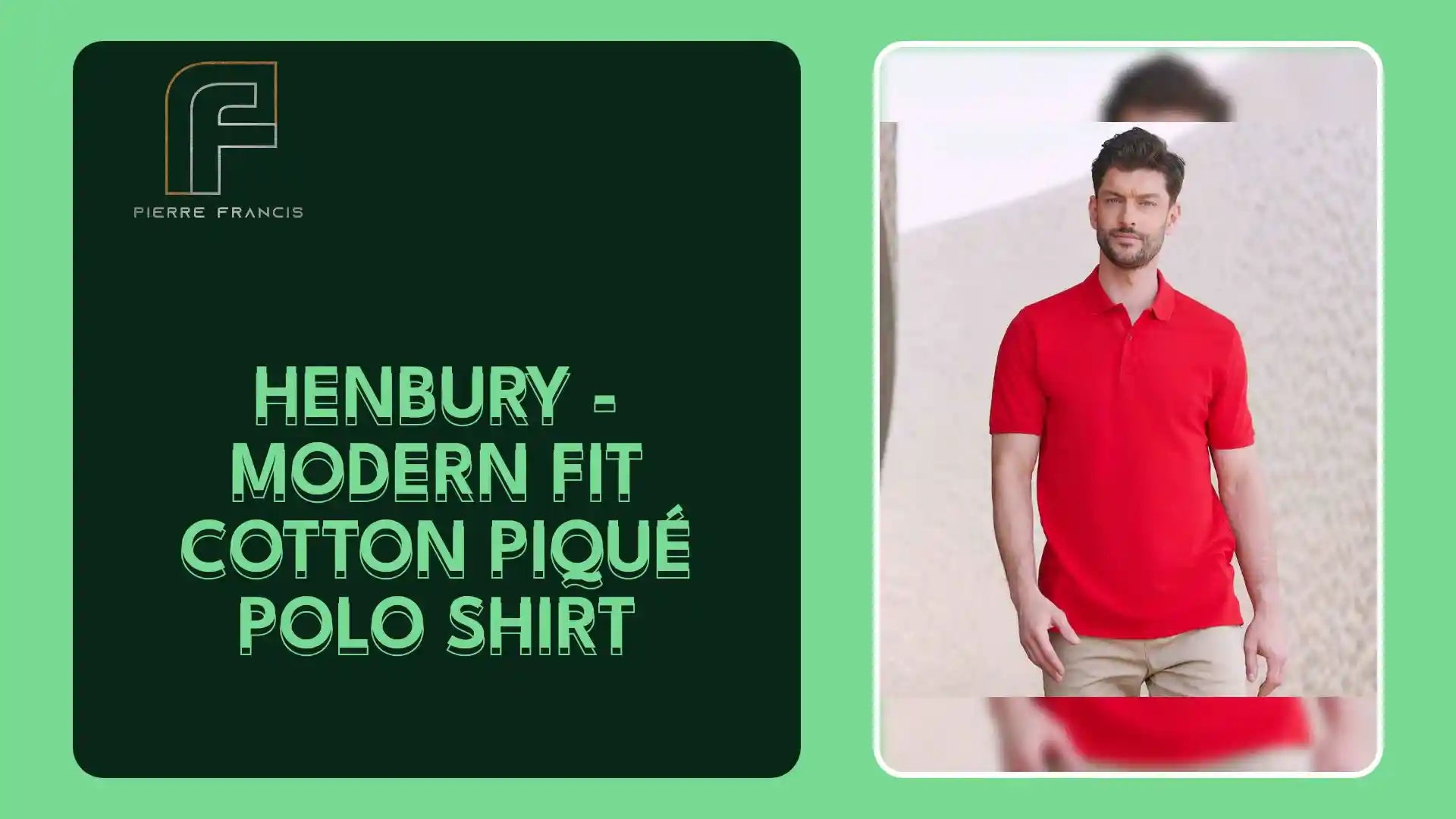 Henbury - Modern Fit Cotton Piqué Polo Shirt - H101 CSR XS
