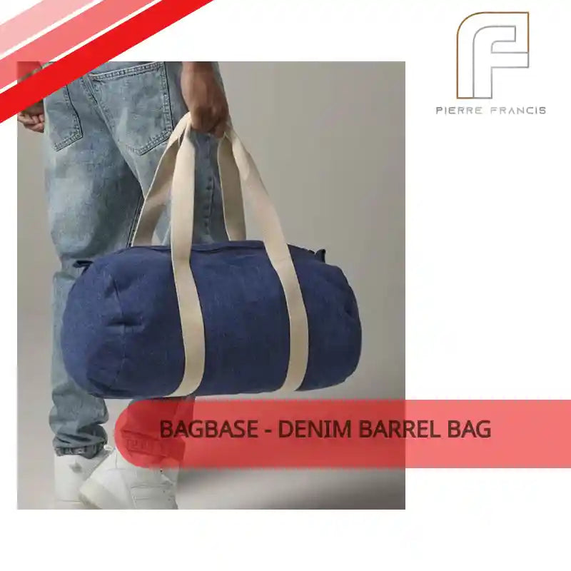 BagBase - Denim Barrel Bag by@Outfy