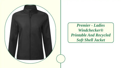 Premier - Ladies Windchecker&reg; Printable and Recycled Soft Shell Jacket by@Outfy