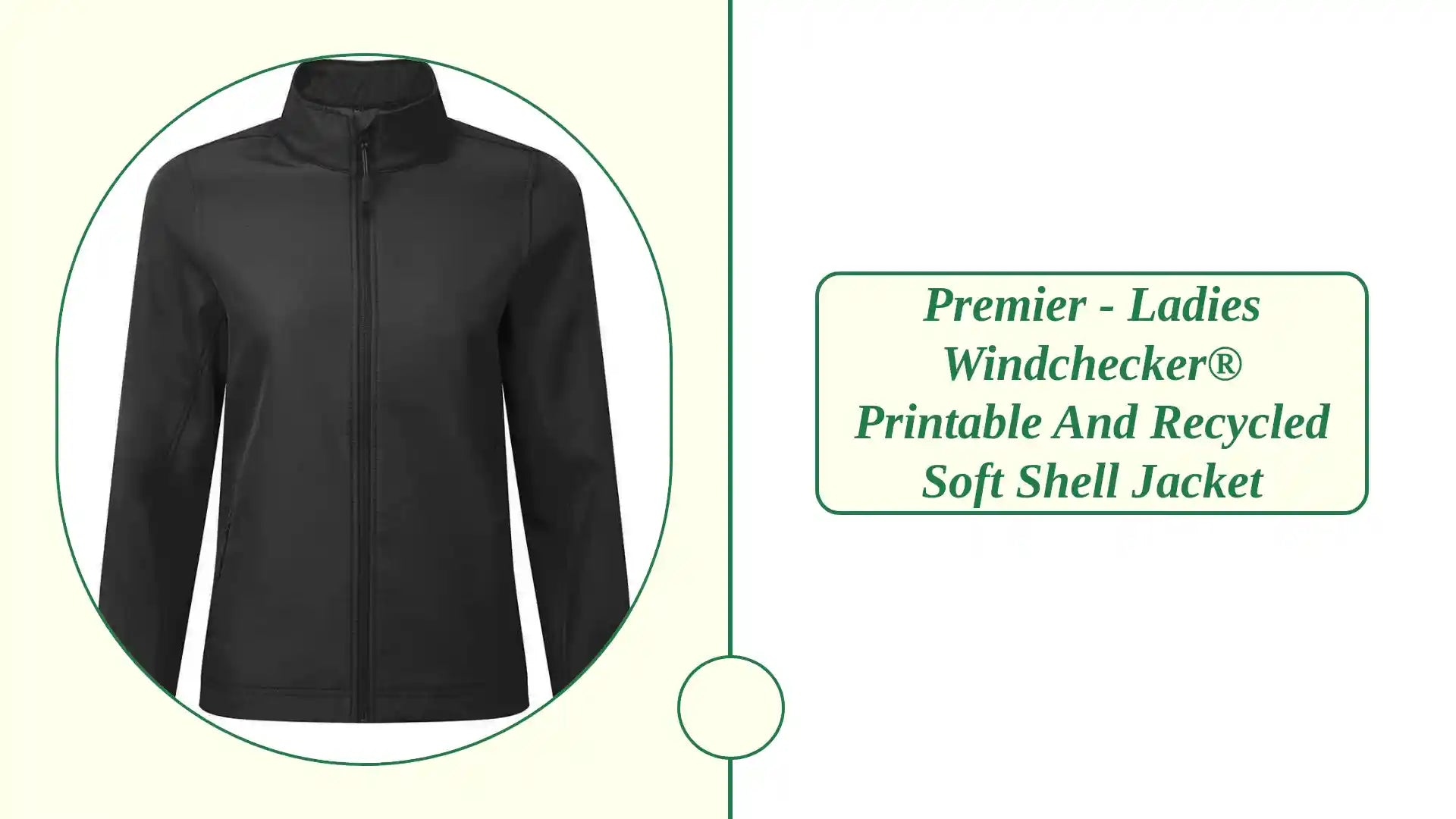 Premier - Ladies Windchecker&reg; Printable and Recycled Soft Shell Jacket by@Outfy