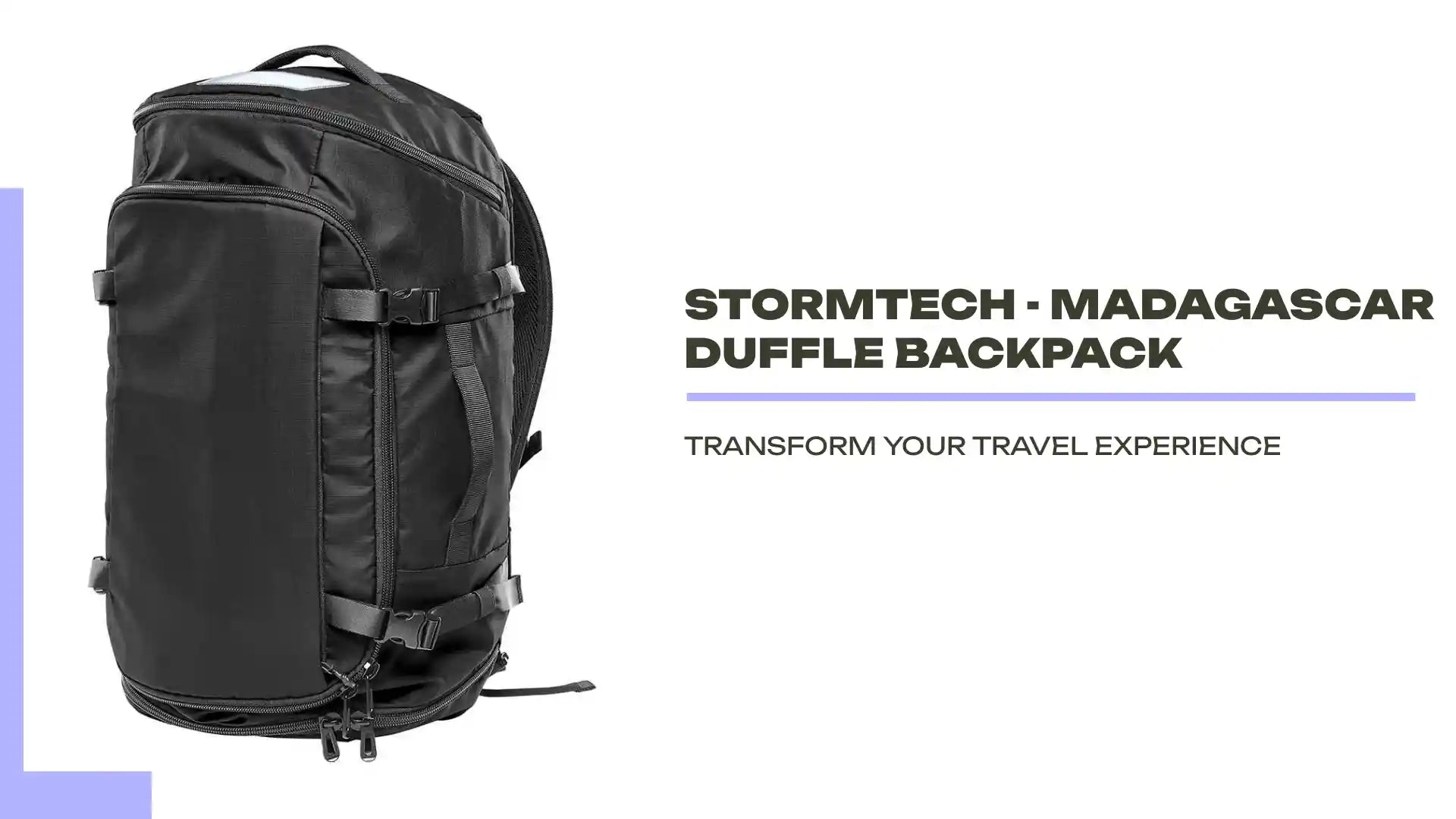 Stormtech - Madagascar Duffle Backpack - VTX1 BLK ONE