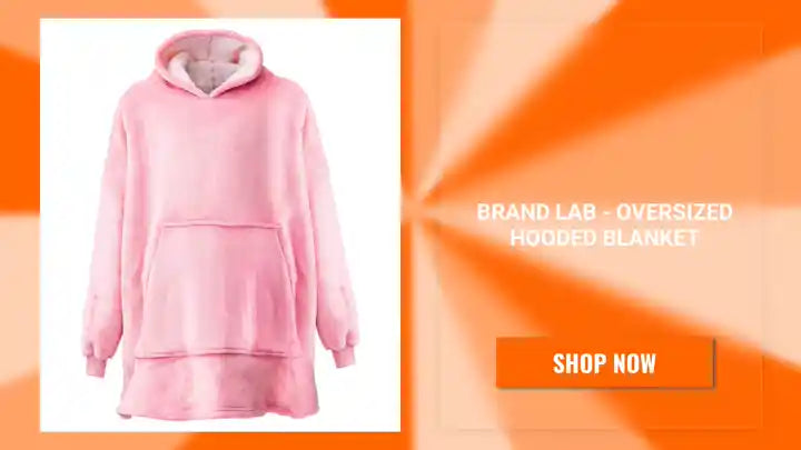 Brand Lab - Oversized Hooded Blanket by@Outfy