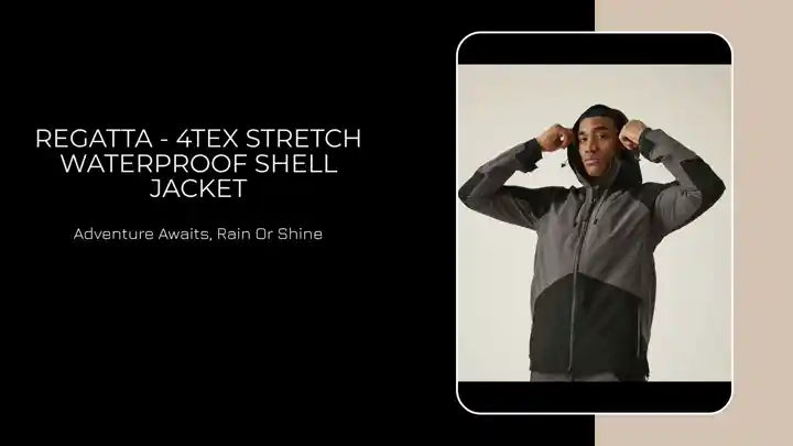 Regatta - 4TEX Stretch Waterproof Shell Jacket by@Outfy