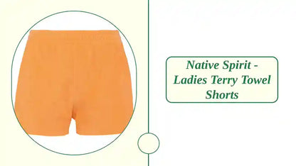 Native Spirit - Ladies Terry Towel Shorts by@Outfy