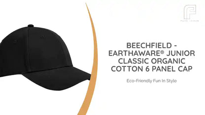 Beechfield - EarthAware&reg; Junior Classic Organic Cotton 6 Panel Cap by@Outfy