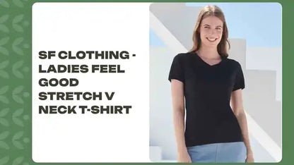 SF Clothing - Ladies Feel Good Stretch V Neck T-Shirt by@Outfy